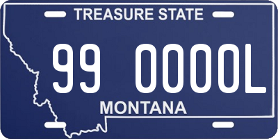 MT license plate 990000L