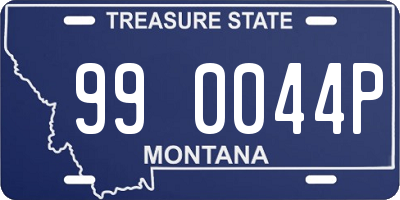 MT license plate 990044P