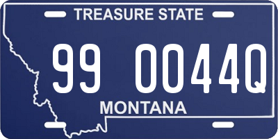 MT license plate 990044Q