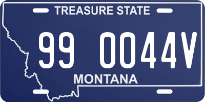 MT license plate 990044V