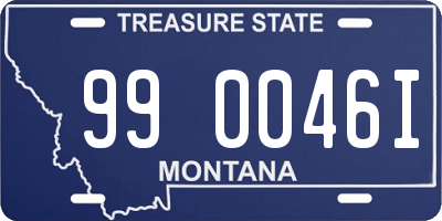 MT license plate 990046I