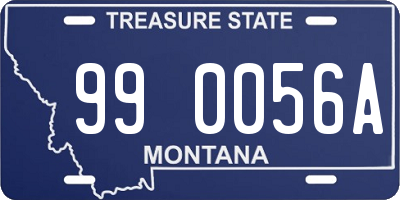 MT license plate 990056A