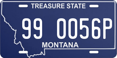 MT license plate 990056P