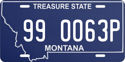 MT license plate 990063P