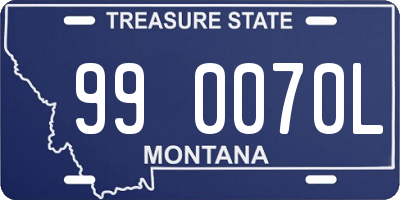 MT license plate 990070L