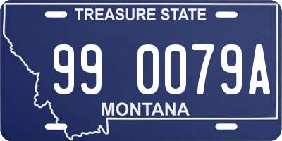 MT license plate 990079A