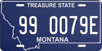 MT license plate 990079E