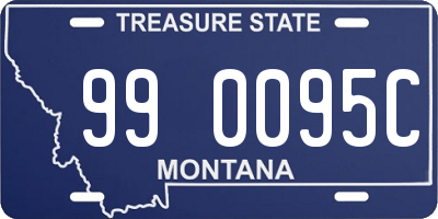 MT license plate 990095C