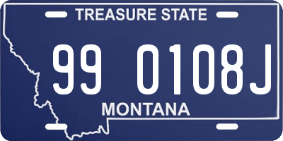 MT license plate 990108J