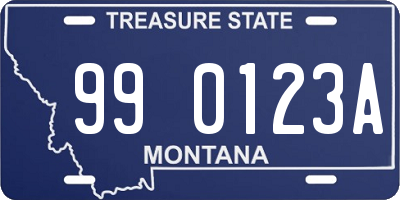 MT license plate 990123A