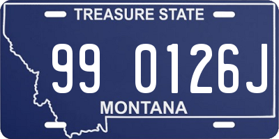 MT license plate 990126J