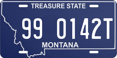 MT license plate 990142T