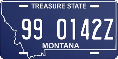 MT license plate 990142Z