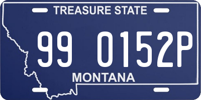 MT license plate 990152P