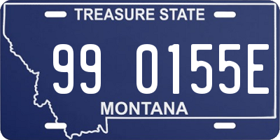 MT license plate 990155E