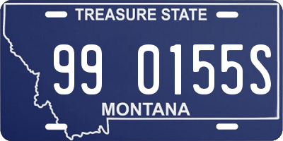 MT license plate 990155S