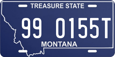 MT license plate 990155T