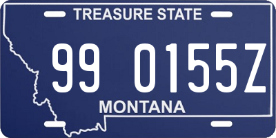 MT license plate 990155Z