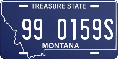 MT license plate 990159S