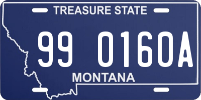 MT license plate 990160A