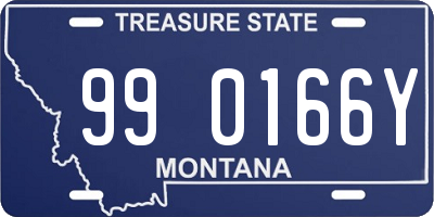 MT license plate 990166Y