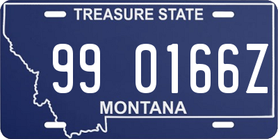 MT license plate 990166Z