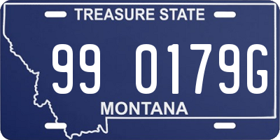 MT license plate 990179G