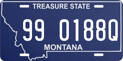 MT license plate 990188Q