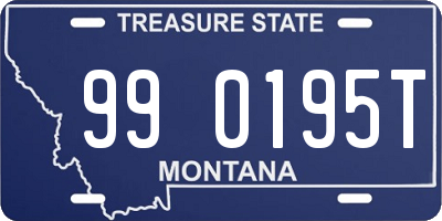 MT license plate 990195T