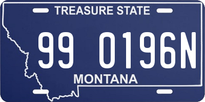 MT license plate 990196N