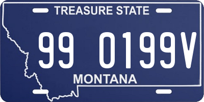 MT license plate 990199V