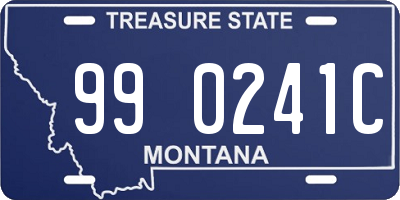 MT license plate 990241C