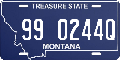 MT license plate 990244Q