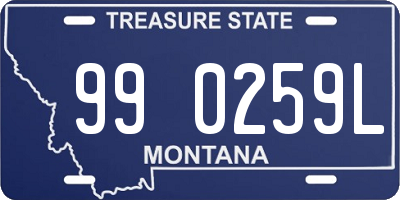 MT license plate 990259L