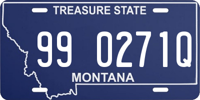 MT license plate 990271Q