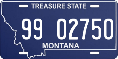 MT license plate 990275O