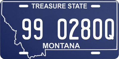 MT license plate 990280Q