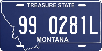 MT license plate 990281L