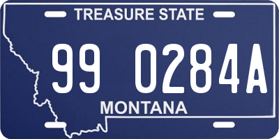 MT license plate 990284A