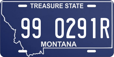 MT license plate 990291R