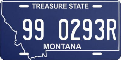 MT license plate 990293R