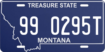 MT license plate 990295T