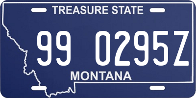 MT license plate 990295Z