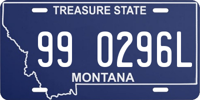 MT license plate 990296L