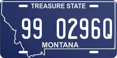 MT license plate 990296Q