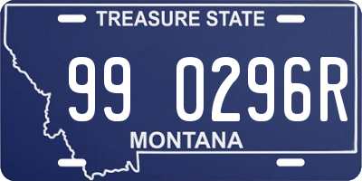 MT license plate 990296R