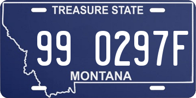 MT license plate 990297F