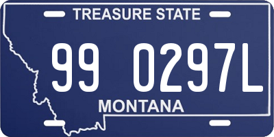 MT license plate 990297L