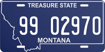 MT license plate 990297O