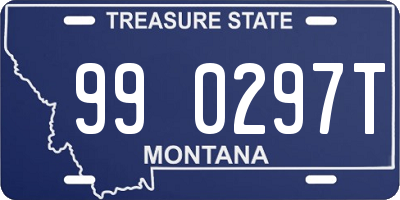 MT license plate 990297T